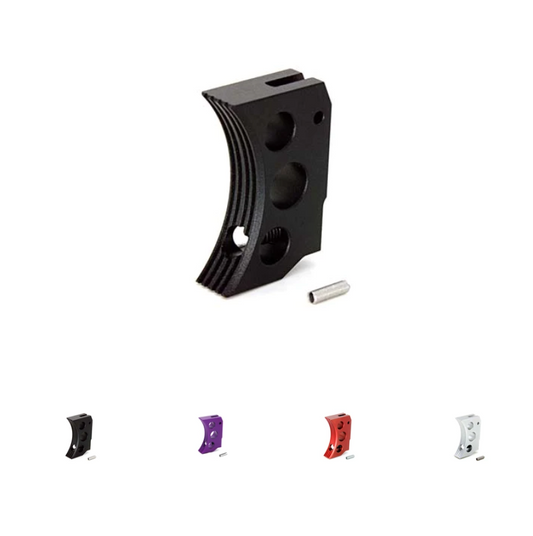 AIP TM Hi-Capa Aluminum Trigger - Type F Curved Short (GG08-07)