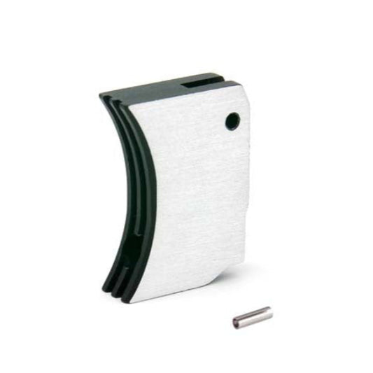 AIP TM Hi-Capa Aluminum Trigger - Type G Curved Long - 2 Tone Black/Silver (GG06-18)