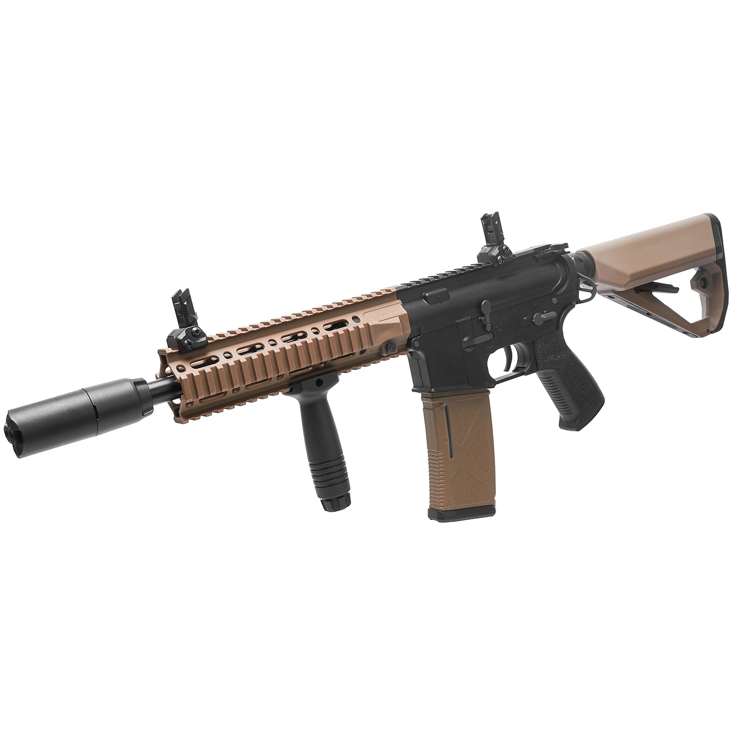 ARCTURUS LWT MK-II CQB 10" AEG Sport Airsoft Rifle Starter Pack - Black/Tan