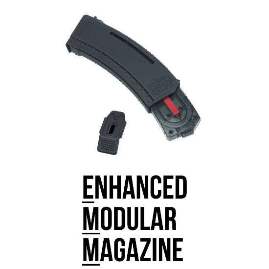 ARCTURUS AK MOD1 30/130Rds Variable-Cap Windowed EMM Magazine Black