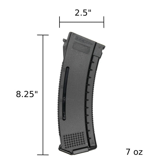 ARCTURUS AK MOD1 30/130Rds Variable-Cap Windowed EMM Magazine Black