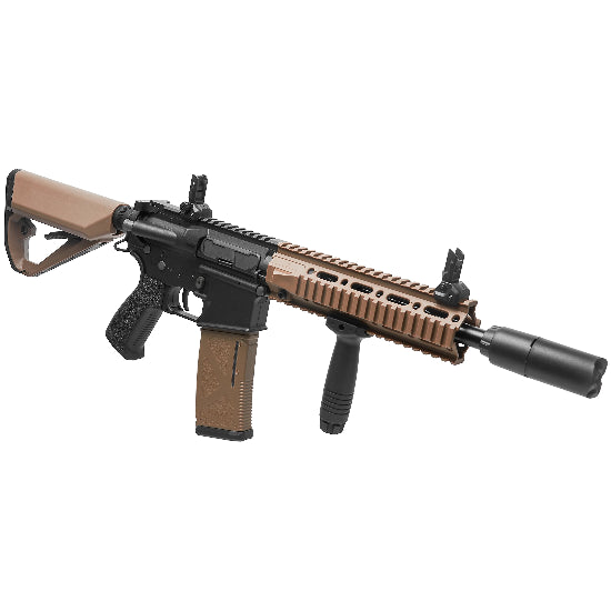 ARCTURUS LWT MK-II CQB 10" M4 Airsoft AEG Sport Rifle ARC SE Starter Pack - Black/Tan