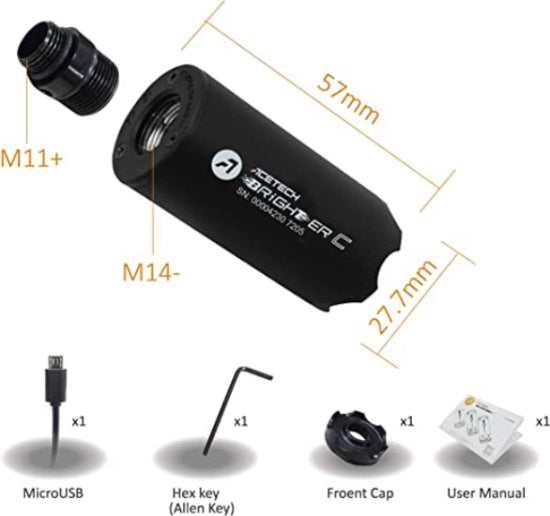 Acetech Brighter C Compact Tracer Unit - Black (GG07-16)