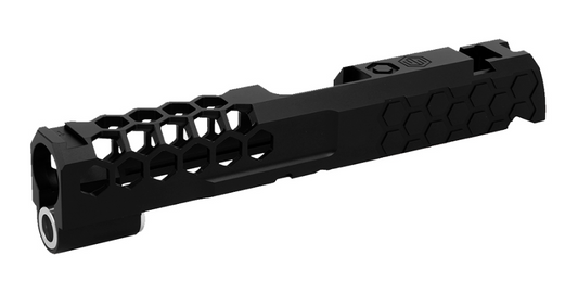 Airsoft Masterpiece EDGE Hi-Capa 4.3 Gas Blowback Airsoft Pistol "HIVE" Aluminum Slide - Black