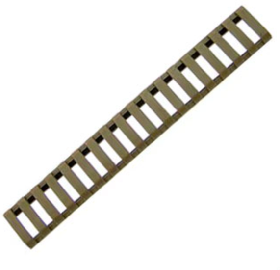 18 Panel Picatinny Ladder Rail Protector - FDE (GG06-16)