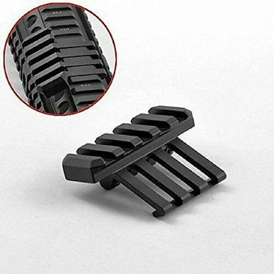 Picatinny Mount Low-Profile Off-Set Side Rail for Optics - Black (GG06-15)
