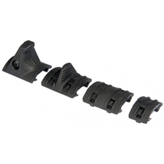 Airsoft ABS Polymer Picatinny Rail Modular Hand Stop Kit - Black (GG06-05)