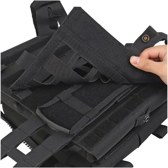 G-Force Airsoft Lightweight SPC Laser Cut Molle Tactical Vest - Black