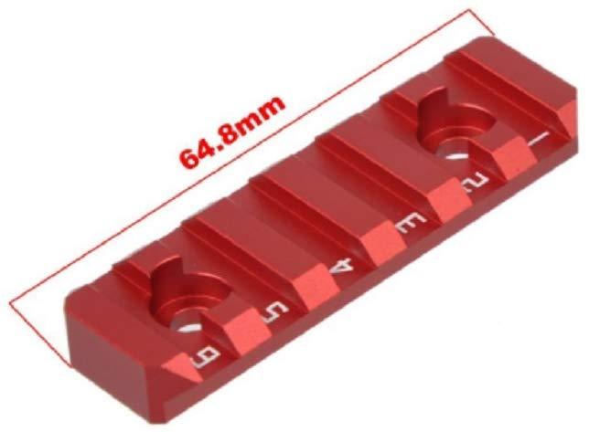 Air Strike Airsoft Rail Segment 6 Slot (M-Lok) - Red (GG06-14)