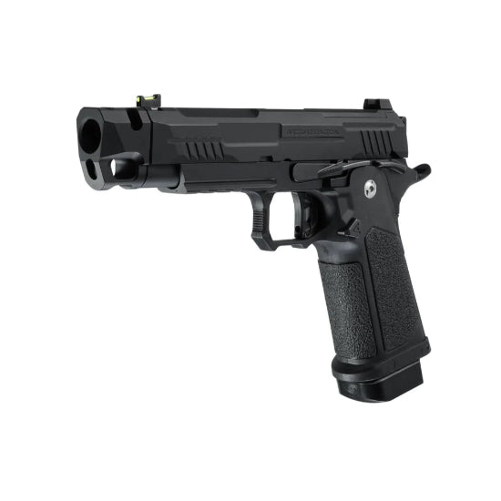 Arcturus Vanguard Hi-Capa 4.3 GBB Green Gas Airsoft Pistol w/Optics Ready Slide & Compensator - Black