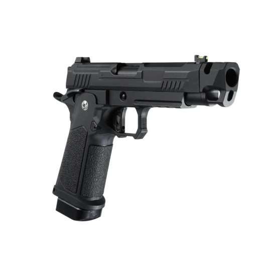 Arcturus Vanguard Hi-Capa 4.3 GBB Green Gas Airsoft Pistol w/Optics Ready Slide & Compensator - Black