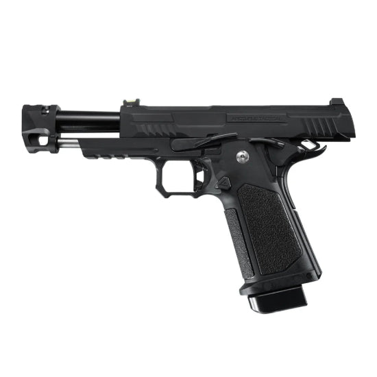 Arcturus Vanguard Hi-Capa 4.3 GBB Green Gas Airsoft Pistol w/Optics Ready Slide & Compensator - Black