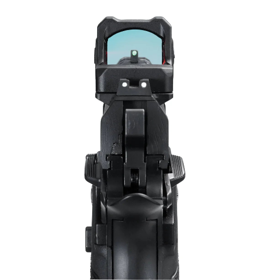 Arcturus Vanguard Hi-Capa 4.3 GBB Green Gas Airsoft Pistol w/Optics Ready Slide & Compensator & ARS-1 Red Dot Combo Black