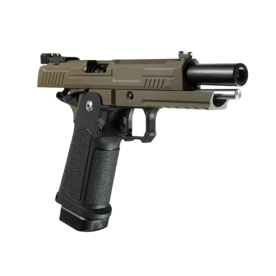Arcturus Vanguard Hi-Capa 5 GBB Green Gas Airsoft Pistol - Tan/Black