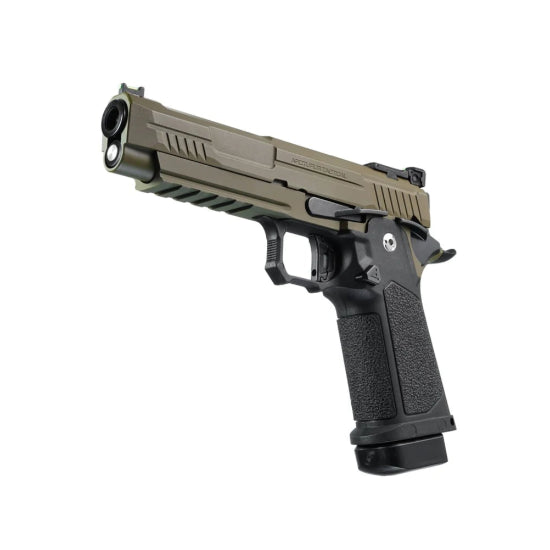 Arcturus Vanguard Hi-Capa 5 GBB Green Gas Airsoft Pistol - Tan/Black