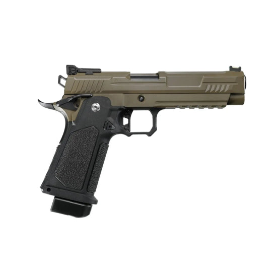 Arcturus Vanguard Hi-Capa 5 GBB Green Gas Airsoft Pistol - Tan/Black