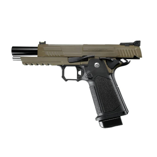 Arcturus Vanguard Hi-Capa 5 GBB Green Gas Airsoft Pistol - Tan/Black