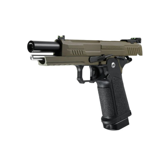Arcturus Vanguard Hi-Capa 5 GBB Green Gas Airsoft Pistol - Tan/Black