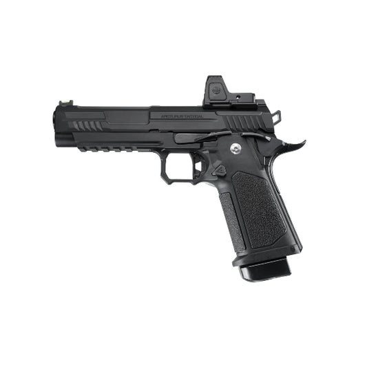 Arcturus Vanguard Hi-Capa 5 GBB Green Gas Airsoft Pistol w/Optics Ready Slide & ARS-1 Red Dot Combo Black