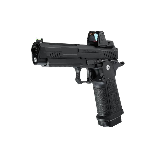 Arcturus Vanguard Hi-Capa 5 GBB Green Gas Airsoft Pistol w/Optics Ready Slide & ARS-1 Red Dot Combo Black