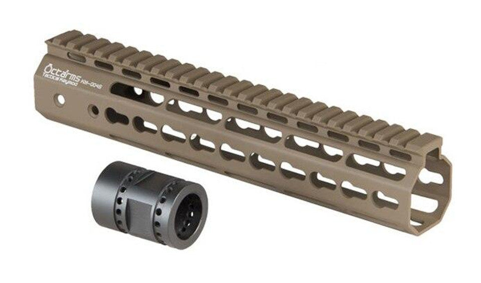 ARES Airsoft AEG Handguard Set (KeyMod) 10 Inch - Dark Earth (GG06-09)