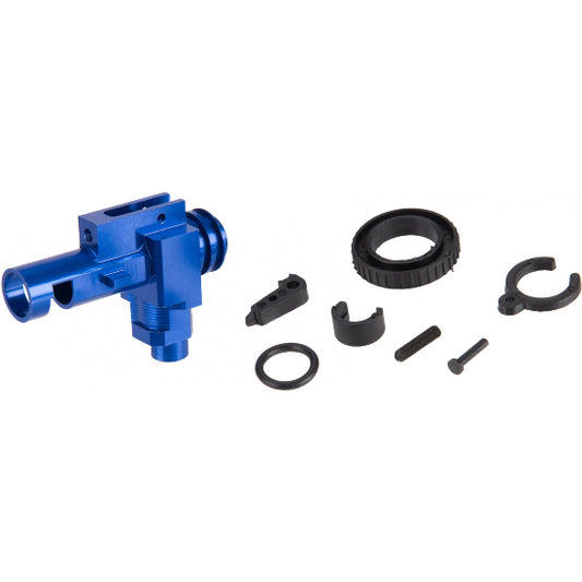 Atlas Custom Works Airsoft AEG V2 M4 CNC Rotary Hop Up Chamber Unit Assembly - Blue (GG10-13)