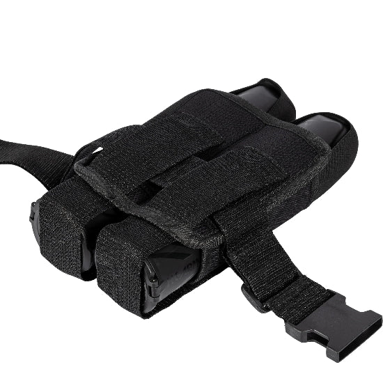 BSX 2 Pod Paintball Pouch with Belt - Black