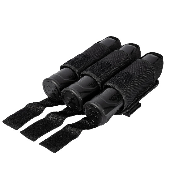 BSX 3 Pod Paintball Pouch with Belt - Black