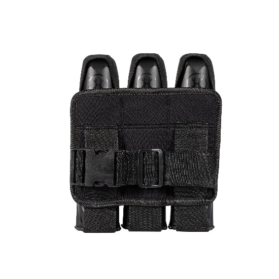 BSX 3 Pod Paintball Pouch with Belt - Black
