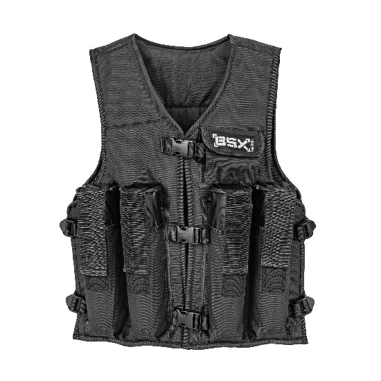 BSX Padded 4 Pod Pouch Vest Black