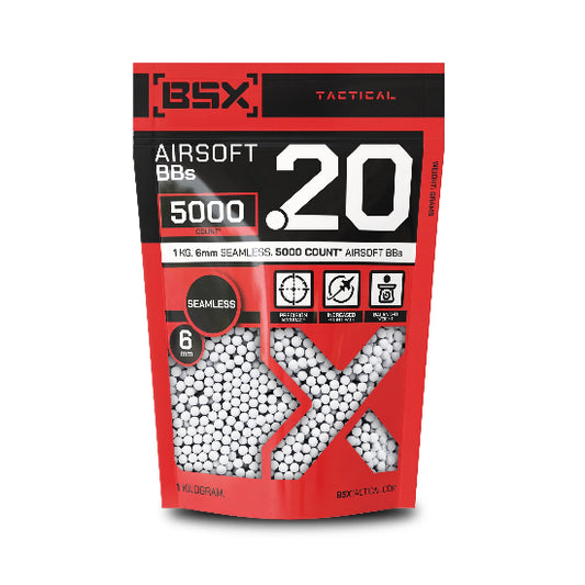 BSX Tactical Airsoft BB 0.20g - 5000ct White