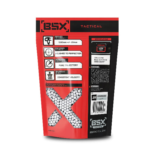 BSX Tactical Airsoft BB 0.20g - 5000ct White