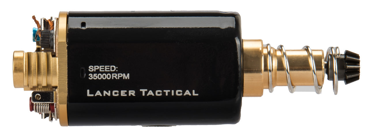 Lancer Tactical Airsoft AEG Long Type Super High Torque Motor Version 2 (35,000 RPM) - Black/Gold (GG10-08)