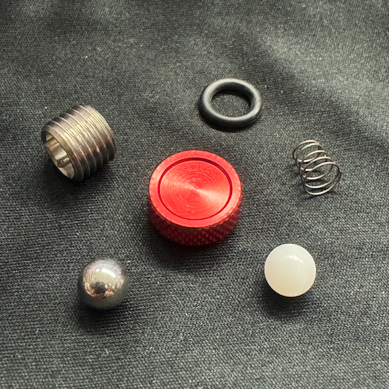 Check It Autococker Rebuildable Ball Detent Assembly - Red (GG02-02)