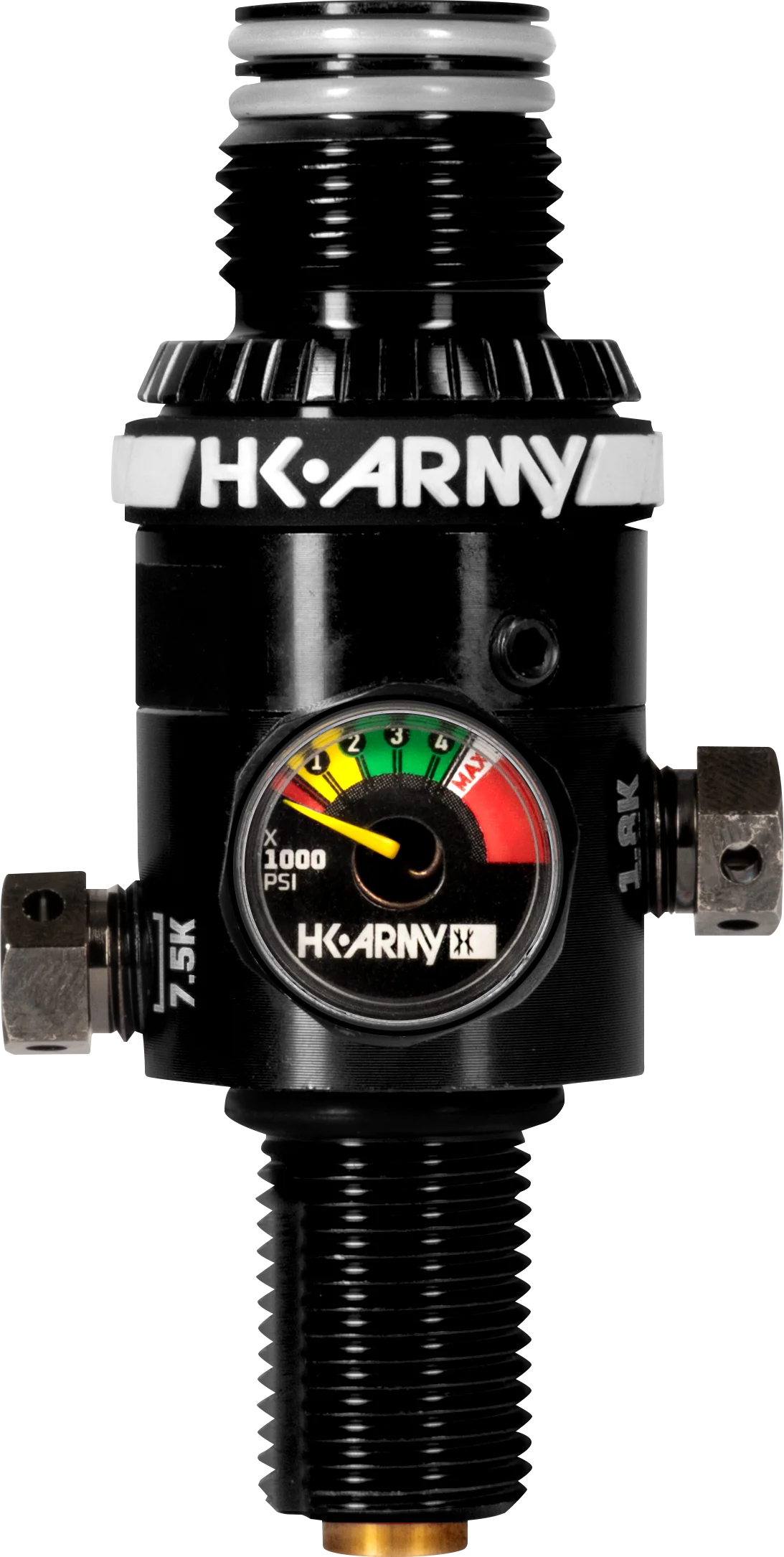 HK Army MP5 Mid-Pressure Compressed Air Tank Regulator (450-550psi Output) - Black