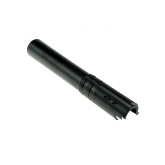 CowCow Hi-Capa 5.1 OB1 Gas Blowback Airsoft Pistol Threaded Outer Barrel (.45 ACP) - Stainless Black