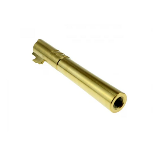 CowCow Hi-Capa 5.1 OB1 Gas Blowback Airsoft Pistol Threaded Outer Barrel (.45 ACP) - Stainless Gold