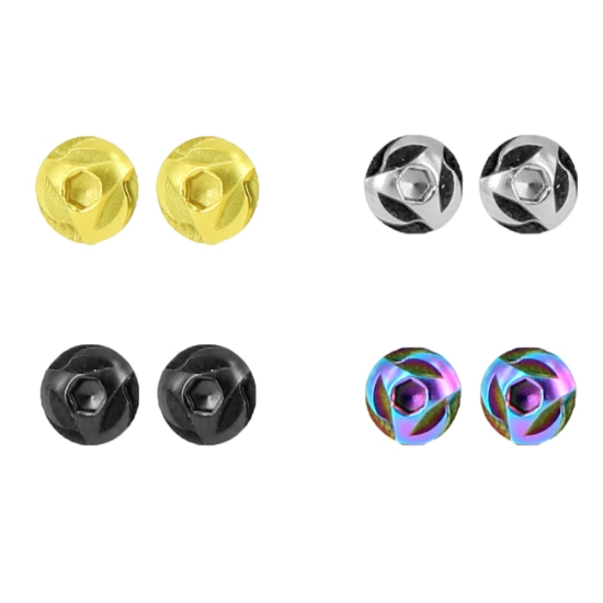 CowCow Hi-Capa Stainless Grip Screw Set (GG08-13)