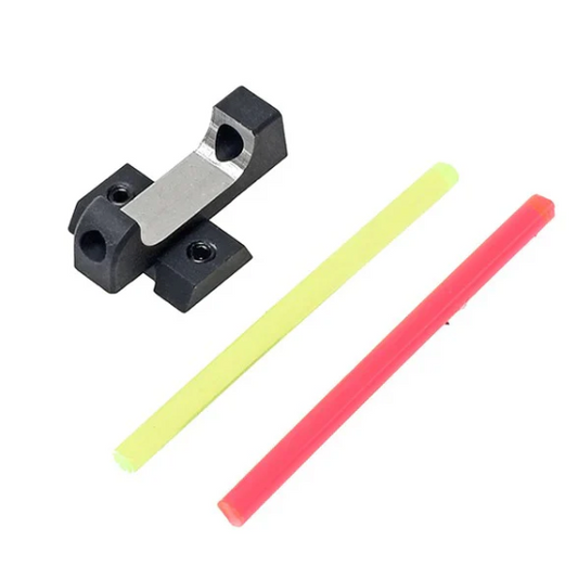CowCow Airsoft TM Hi-Capa T1 Fiber Optic Front Sight w/Red & Green Fibers (GG08-13)