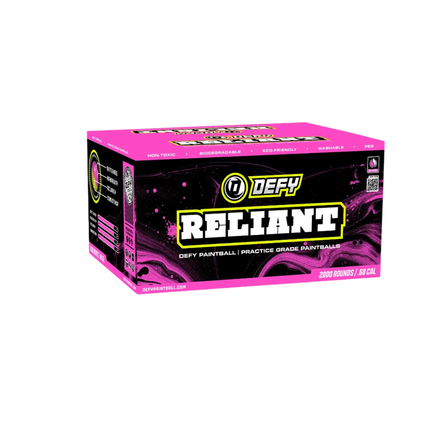 DEFY Reliant .68 Caliber Paintballs 2000 Rounds