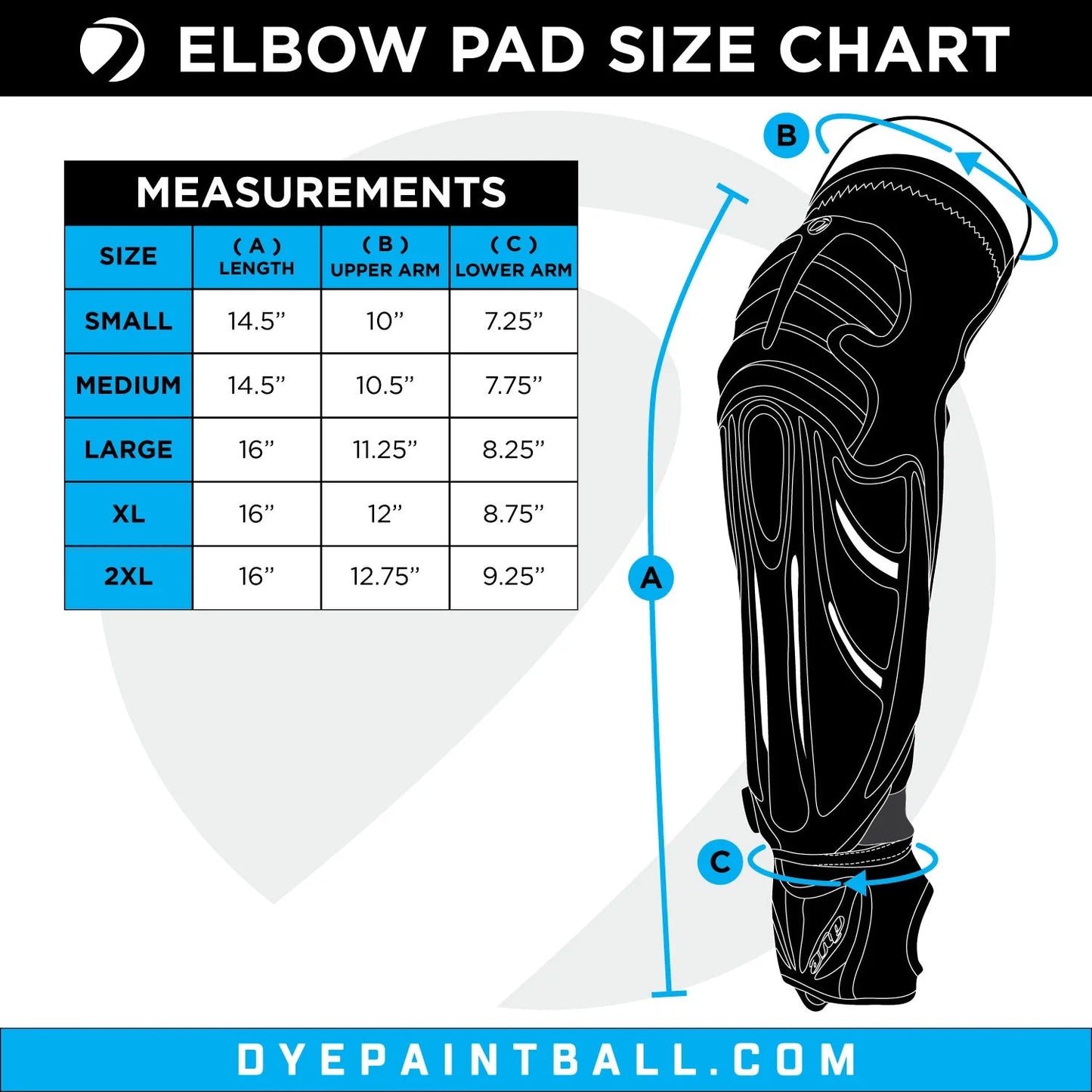 Dye Performance DCam Paintball / Airsoft Elbow Pads