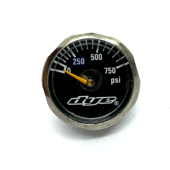 Dye Pressure Gauge 0-750psi 1" (25mm) - Black (GG06-06)