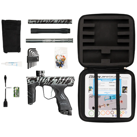 Dye DSR PRO Paintball Gun - PGA FreeFlow Watercam Black/Grey Dust