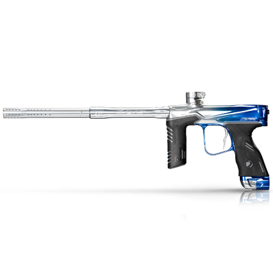 Dye MXR Paintball Gun - Arctic Clear/Blue Fade Polished