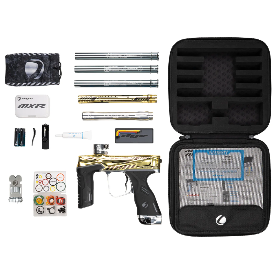 Dye MXR Paintball Gun - PGA Cyber Gold/Black Polish