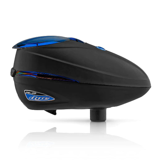 Dye R2 Rotor Paintball Loader - Black/Blue Ice