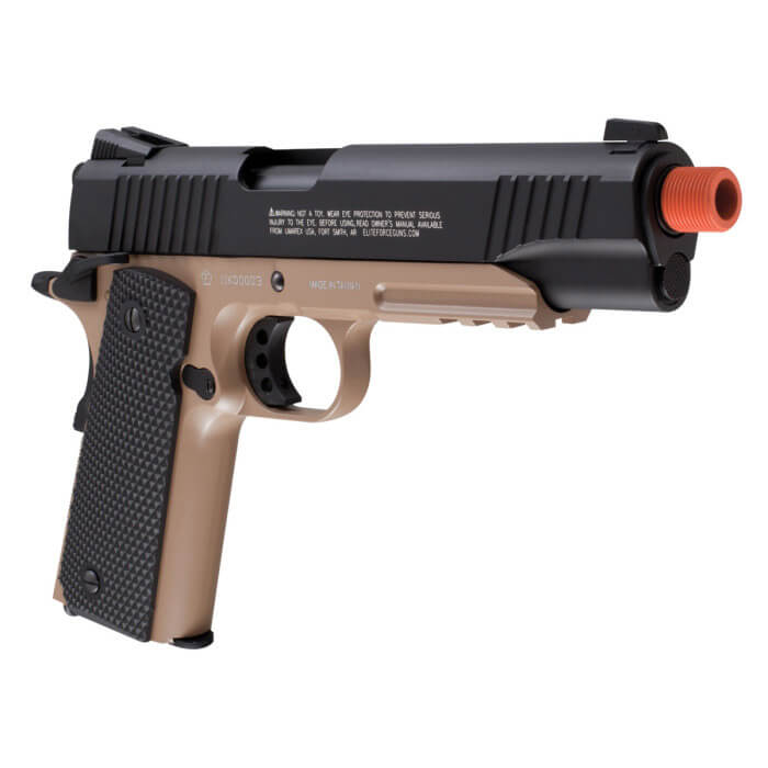 Elite Force 1911 TAC Co2 Gas Blowback Airsoft Pistol – Black/Dark Earth