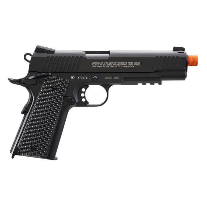 Elite Force 1911 TAC Co2 Gas Blowback Airsoft Pistol - Black