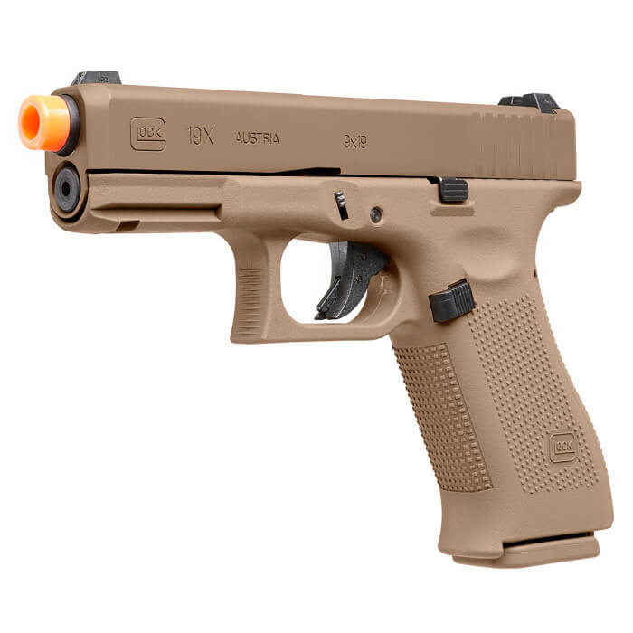 Elite Force GLOCK™ 19X Gas Blowback Airsoft Pistol - Coyote Tan