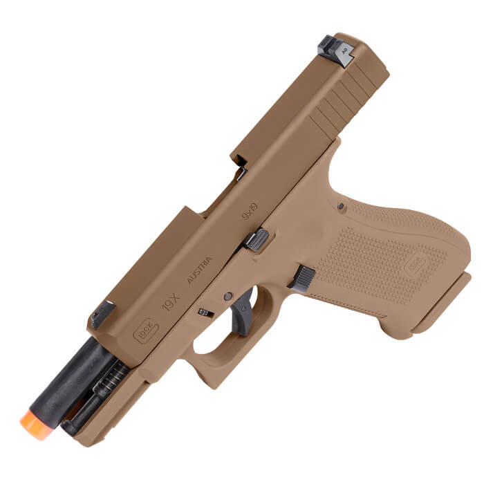 Elite Force GLOCK™ 19X Gas Blowback Airsoft Pistol - Coyote Tan